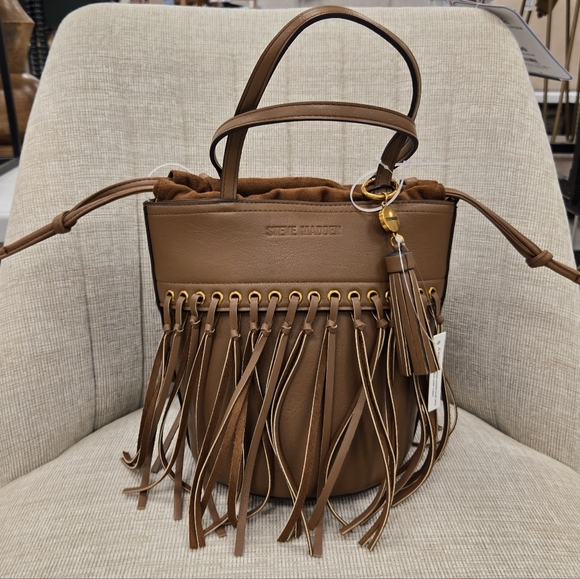 Steve Madden Handbags - Steve Madden Brown Fringe Shoulder Bag